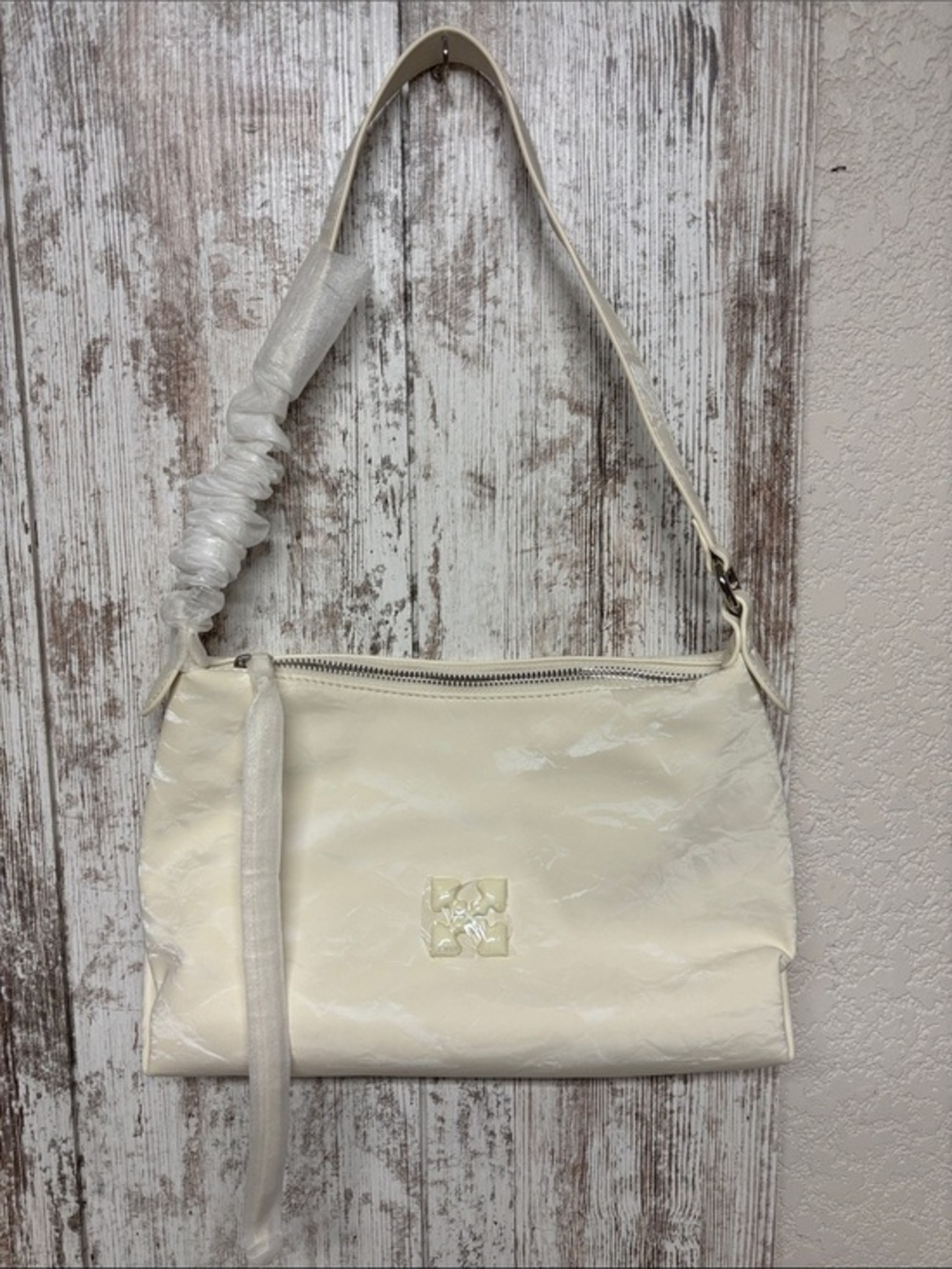 Soft Leather Cream Shoulder/Hand Bag